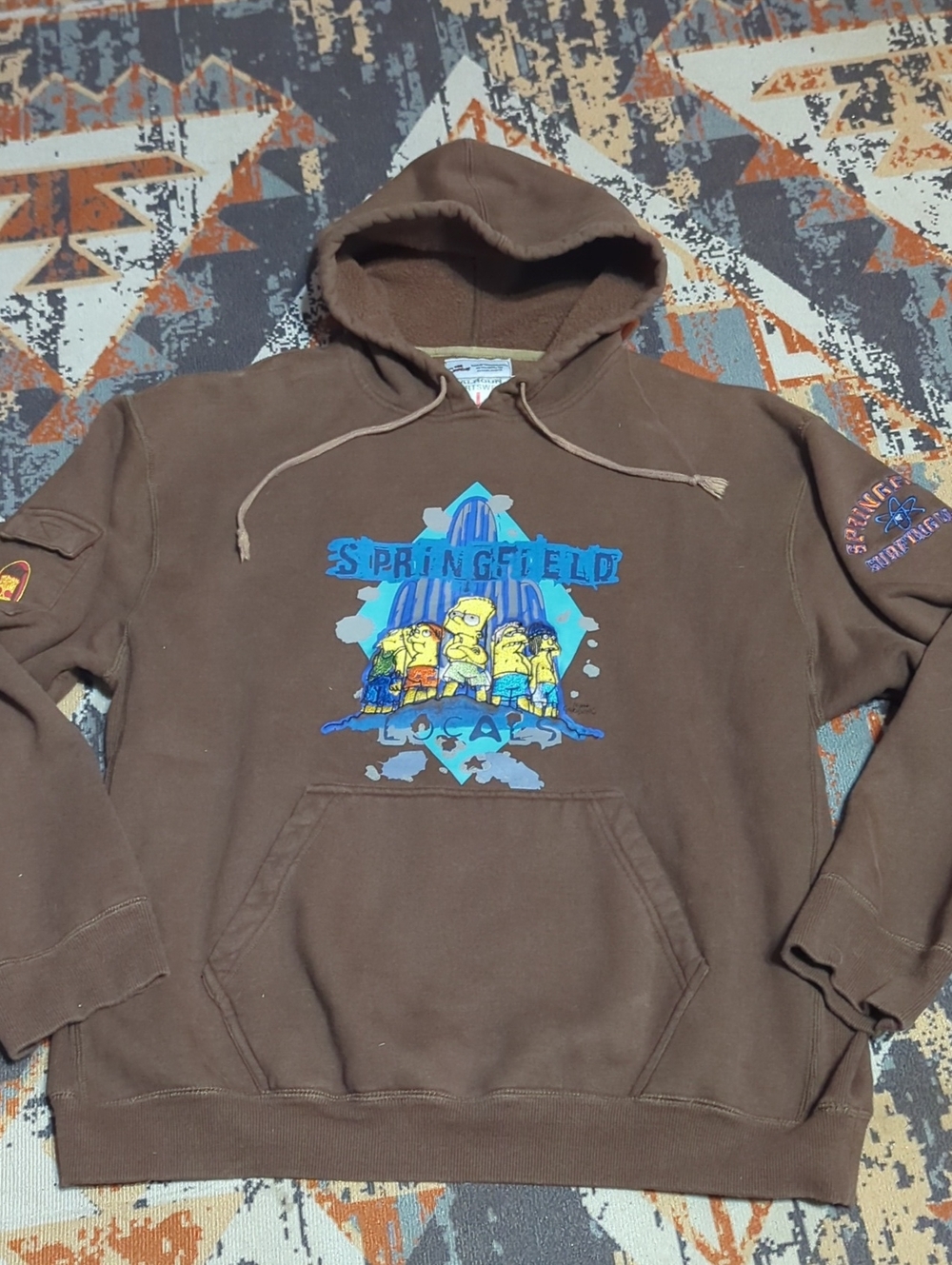 vintage Calhoun Sportswear The Simpsons "Springfield Locals" hoodie